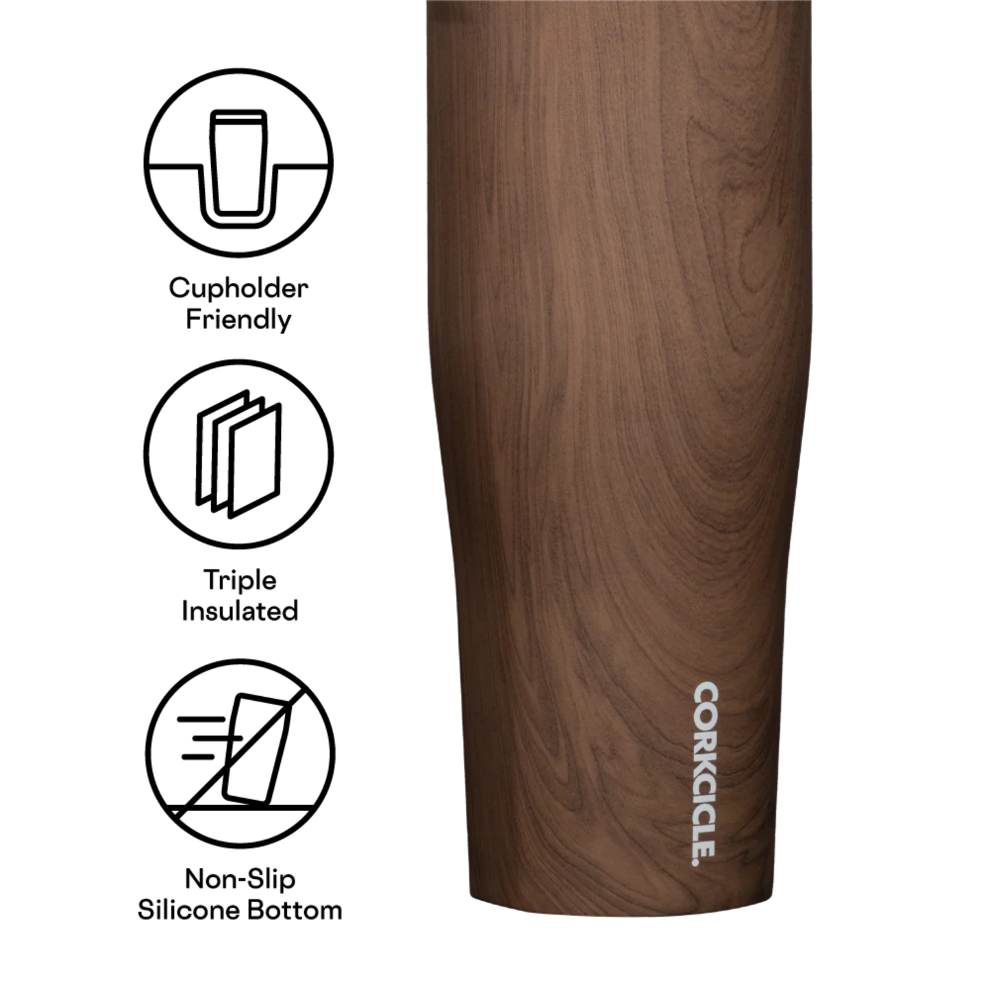 GO CUP XL (30oz) - WALNUT WOOD