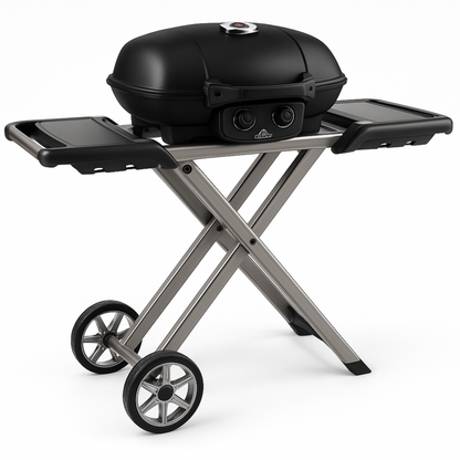 Parrilla Portátil a Gas TravelQ™ 285X con Carrito Tipo Tijera – Napoleon (Negro)