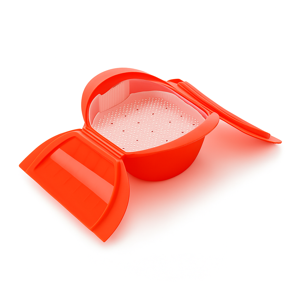 Estuche de Vapor hondo (3-4 Personas) - Rojo