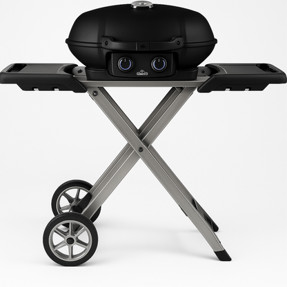 Parrilla Portátil a Gas TravelQ™ 285X con Carrito Tipo Tijera – Napoleon (Negro)